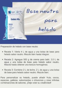 Base Neutra para helado de Yogurt